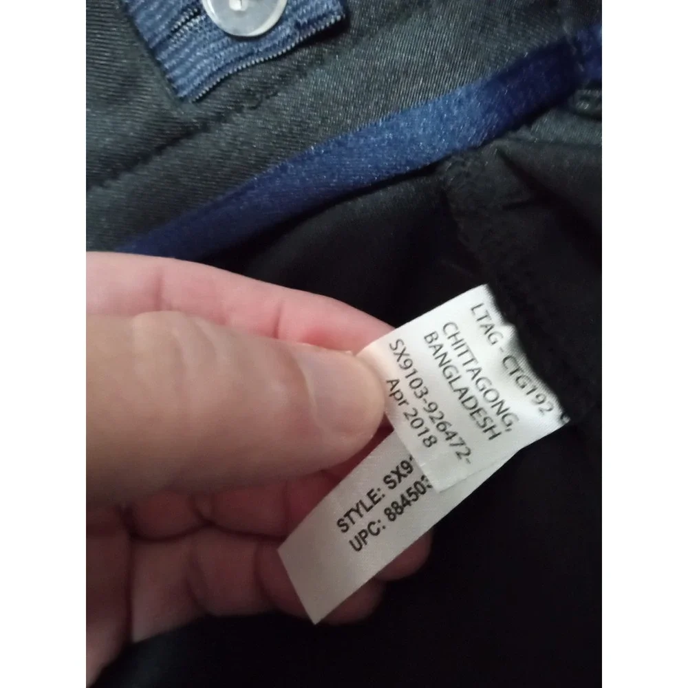 French Toast Girls Black Two-Tab Pleated Scooter Skort Adj.‎ Waist sz 20.5 Plus